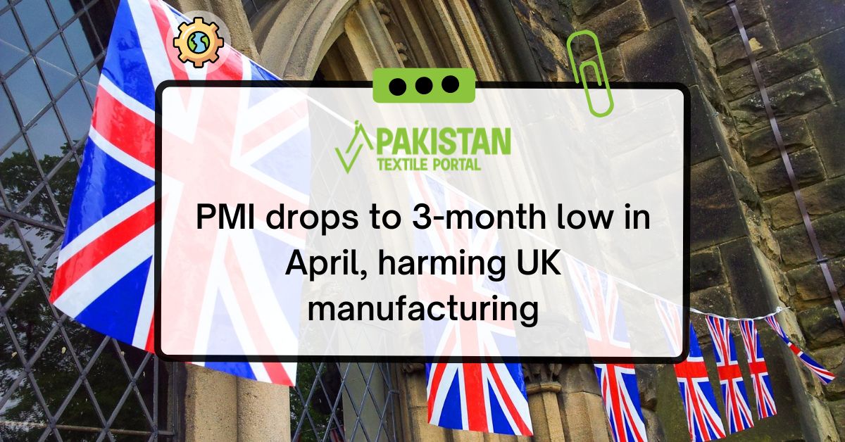 PMI drops to 3-month low in April, harming UK manufacturing