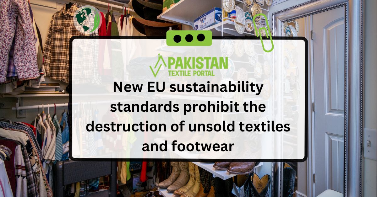 New EU sustainability standards prohibit the destruction of unsold textiles and footwear