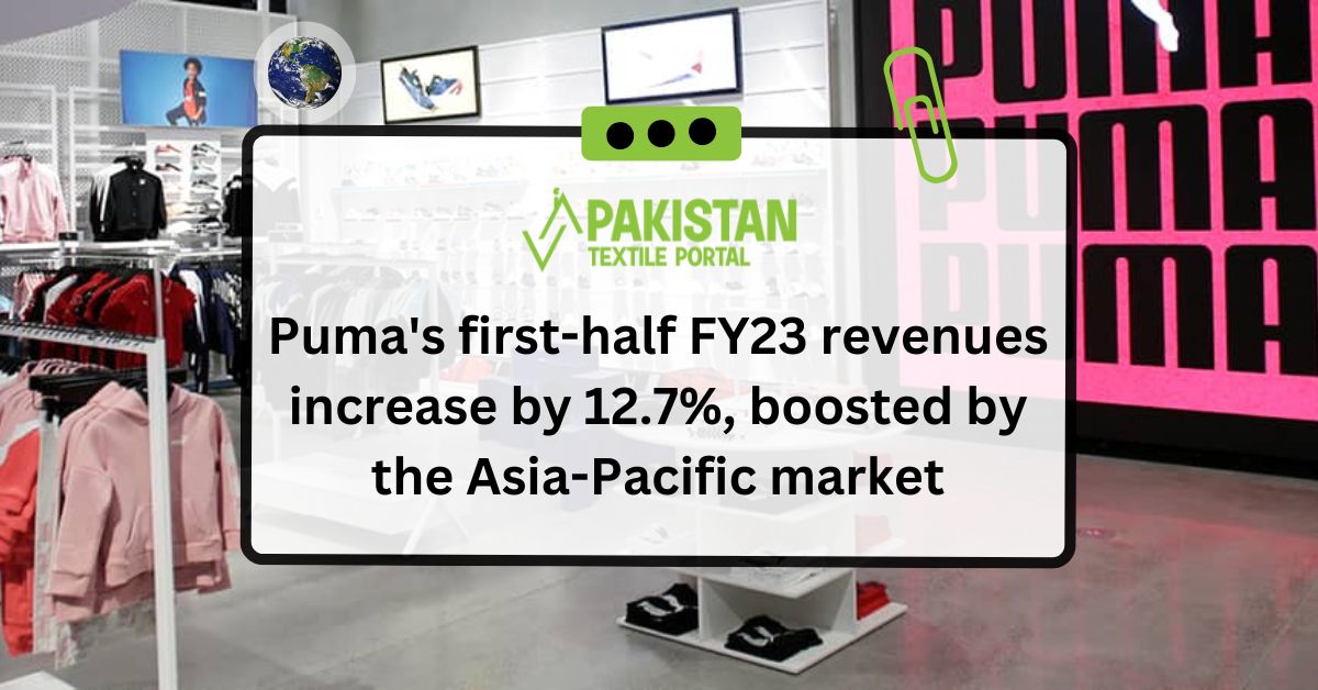 Puma’s first-half FY23 revenues increase by 12.7%, boosted by the Asia-Pacific market