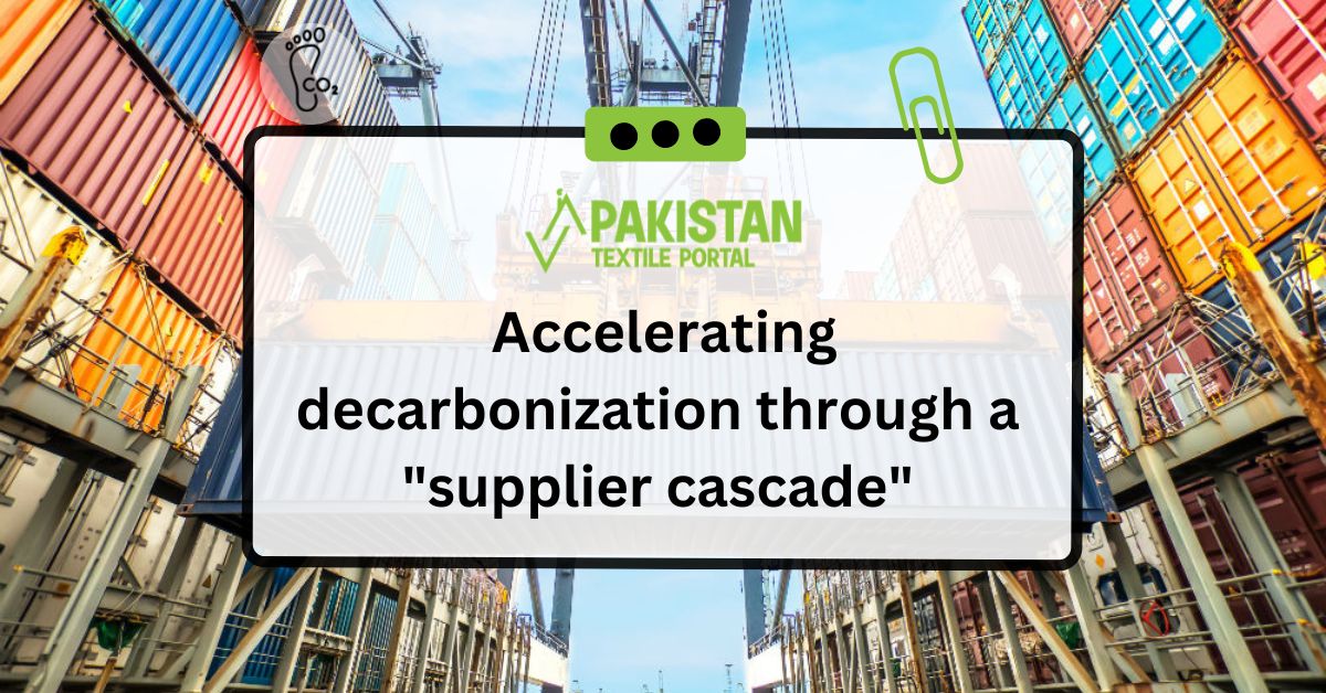 Accelerating decarbonization through a “supplier cascade”
