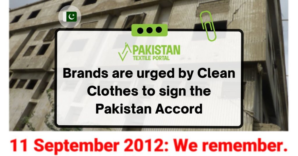 Brands are urged by Clean Clothes to sign the Pakistan Accord.
