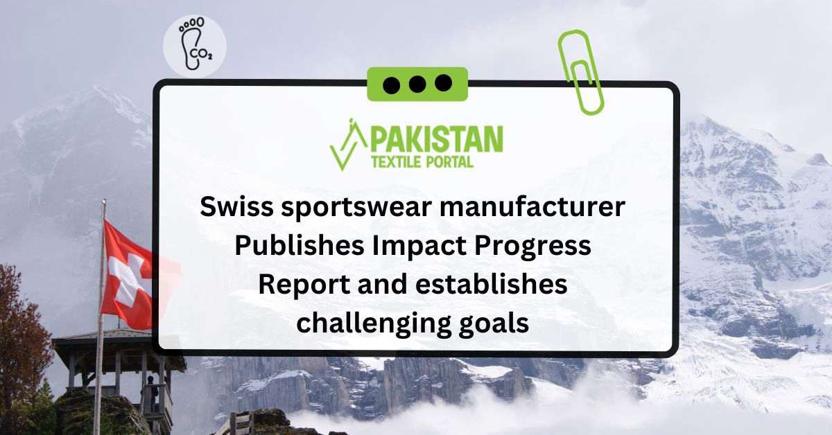 Swiss sportswear manufacturer Publishes Impact Progress Report and establishes challenging goals