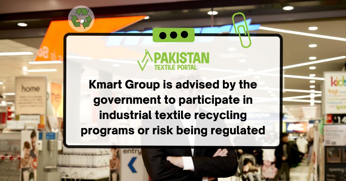 Kmart Group is advised by the government to participate in industrial textile recycling programs or risk being regulated
