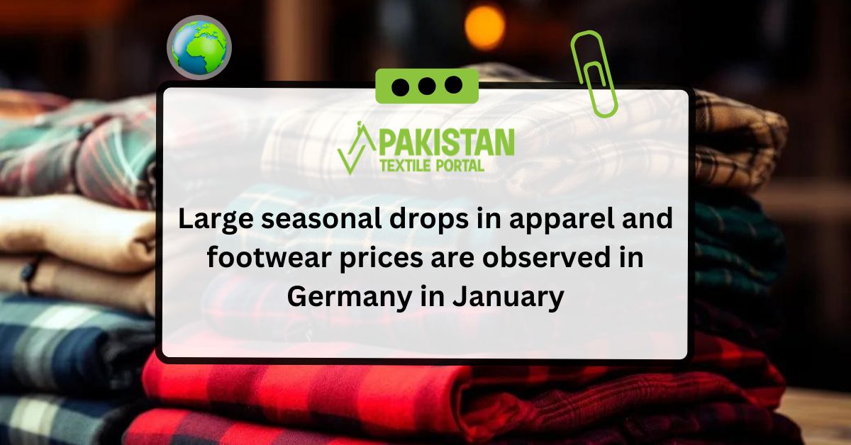 Large seasonal drops in apparel and footwear prices are observed in Germany in January