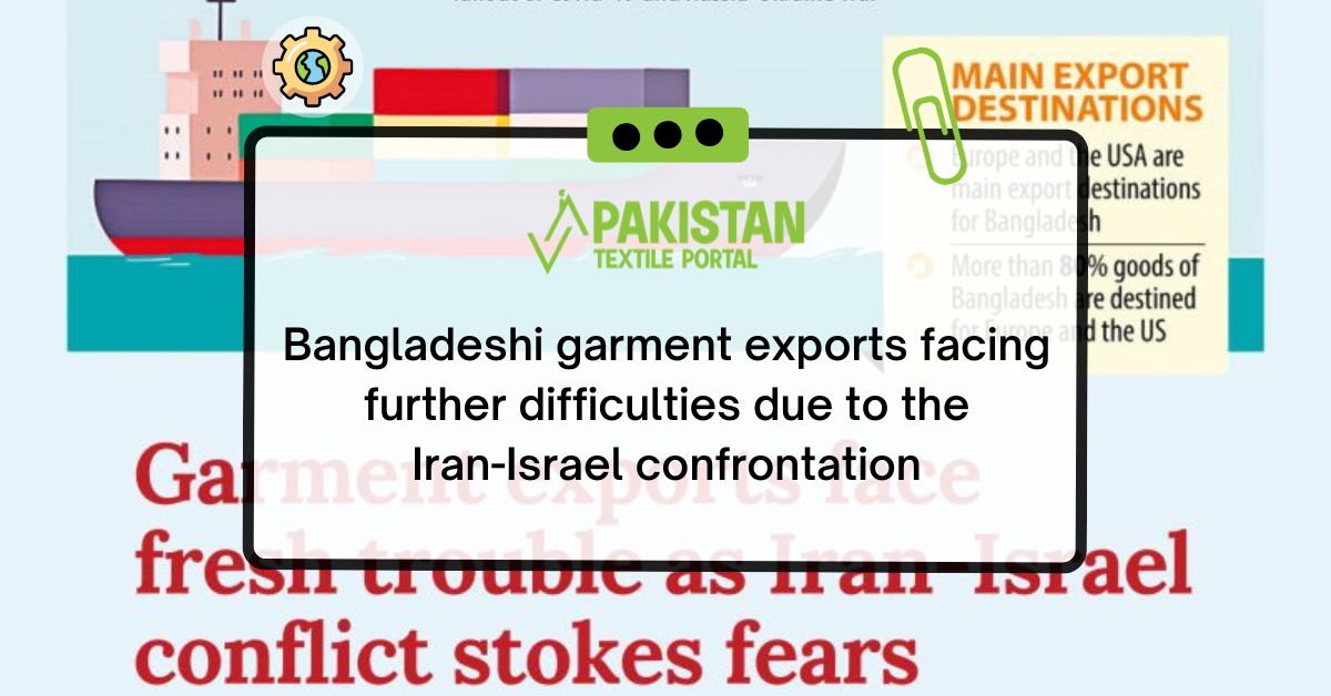 Bangladeshi garment exports facing further difficulties due to the Iran-Israel confrontation