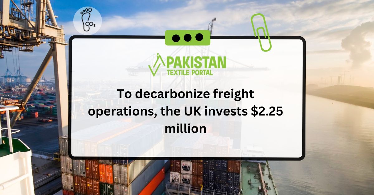 To decarbonize freight operations, the UK invests $2.25 million