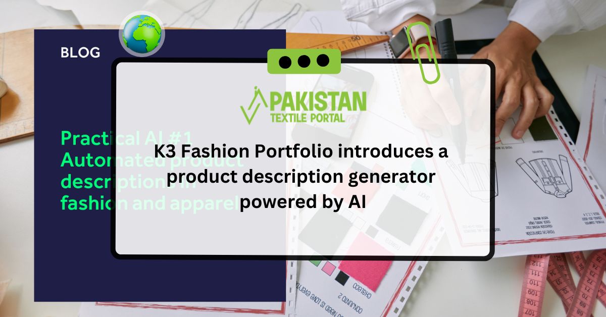 K3 Fashion Portfolio introduces a product description generator powered by AI