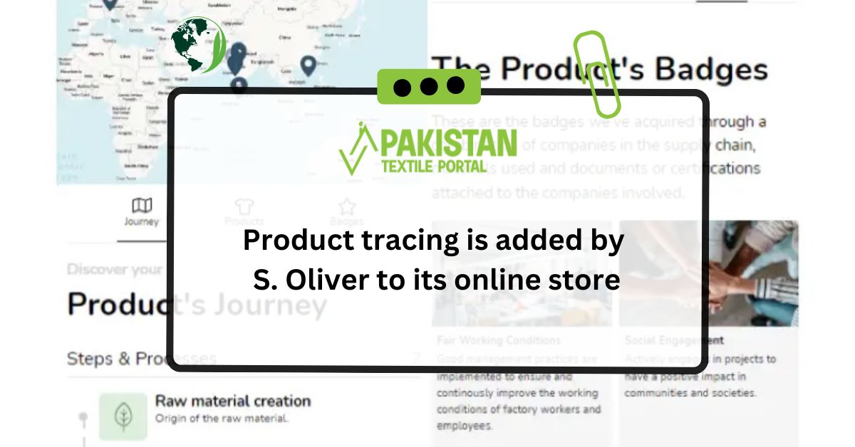 Product tracing is added by S. Oliver to its online store